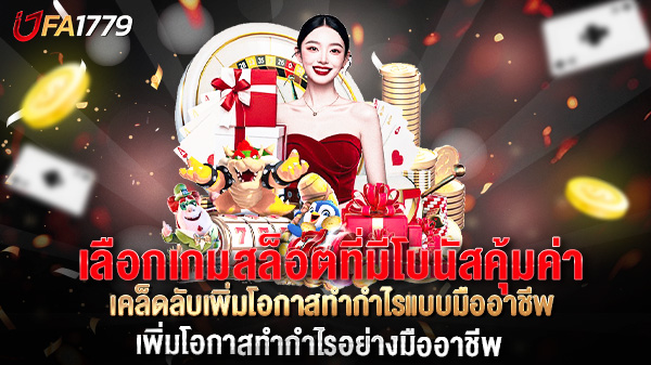 เลือกเกมสล็อตที่มีโบนัสคุ้มค่า เคล็ดลับเพิ่มโอกาสทำกำไรแบบมืออาชีพ