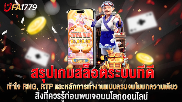 สรุประบบเกมสล็อตที่ดี ต้องมีอะไรบ้าง? เข้าใจ RNG, RTP และโครงสร้างเกมแบบครบถ้วน